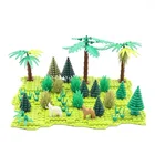 Пастбище пустынная ботаника, дерево, пол MOC, детали военной городской полиции, фигурки Playmobil, аксессуары, строительный блок, кирпичные мини-игрушки