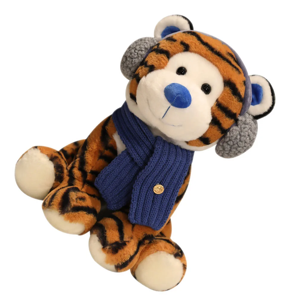 

1 шт., кукла в год кукла-Тигр, игрушечное животное, плюшевая кукла-тигр