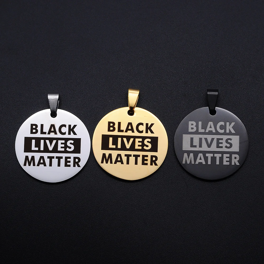 Ожерелье с подвеской из нержавеющей стали 100% ожерелье в виде черной живой