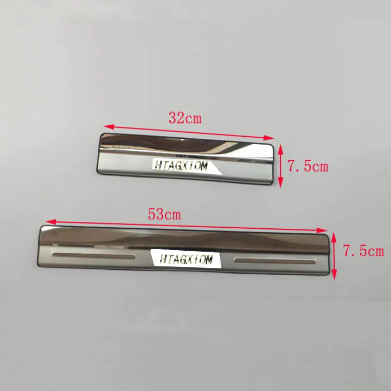 4 шт. накладки на пороги автомобиля из нержавеющей стали для Volvo XC60 2012|scuff plate|door