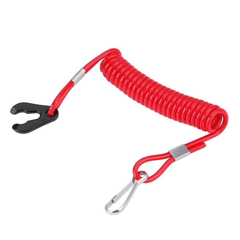 

1Pc Boat Kill Switch-Keys Safety Lanyard Hook Tool Red Accessories Useful Durable Fit For Honda Yamaha OMC Johnson Evinrude