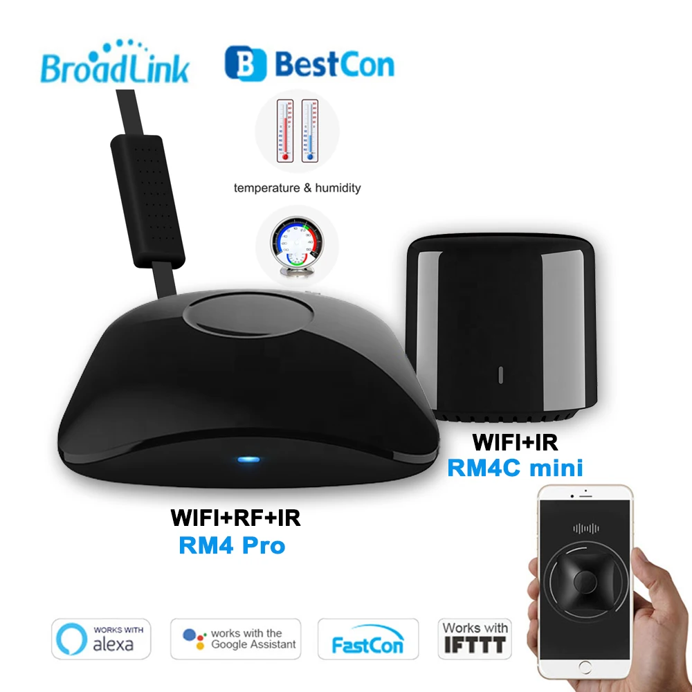 Broadlink RM4 Pro RM4C mini IR RF WIFI Универсальный Интеллектуальный пульт дистанционного