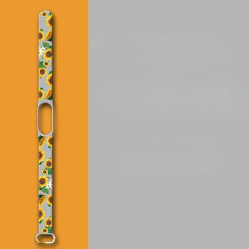 Ремешок силиконовый для Xiaomi Mi band 5 6 3 цвет в ассортименте