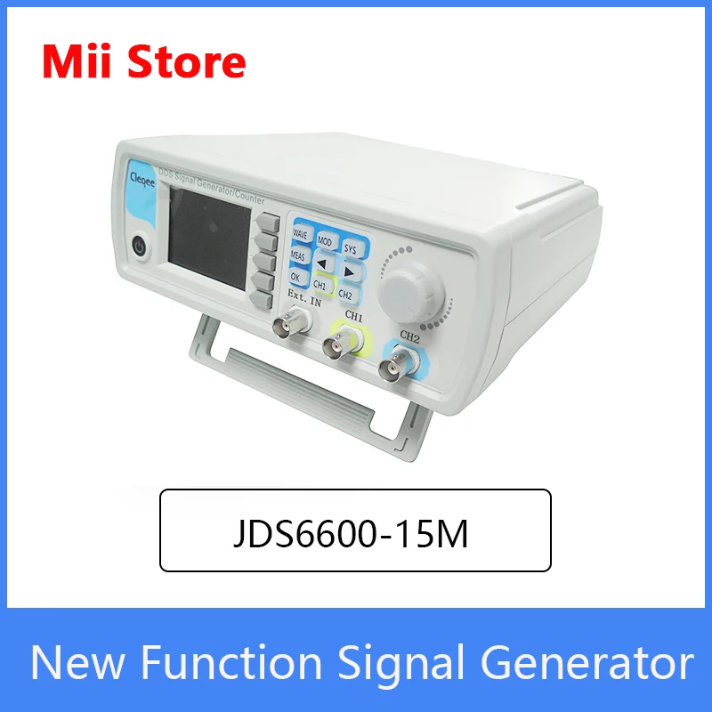 New Cleqee JDS6600-15M 15MHZ LCD Display Digital Control Dual-channel DDS Function frequency meter Arbitrary  Signal Generator