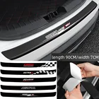 Автомобильная 3D наклейка на задний бампер из углеродного волокна, автомобильная наклейка, протектор отделки для Opel Corsa GSi 16 В, автомобильные аксессуары против царапин, 1 шт.