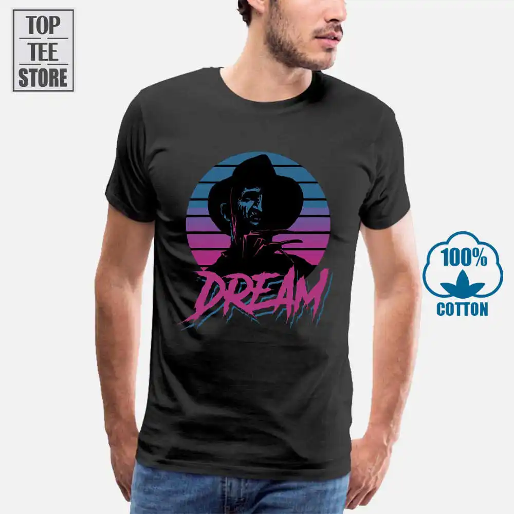 Футболка Dream Freddy Krueger в стиле 80-х с культовым фильмом подарок на день рождения |