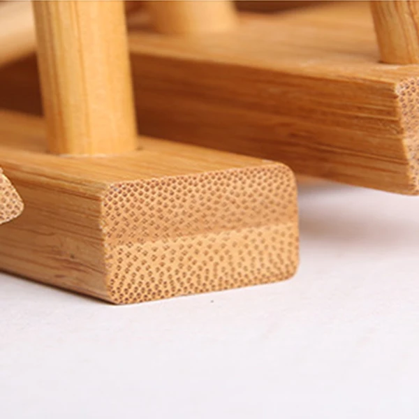 ELEG деревянная подставка для крышек Тарелка тарелка Складная держатель стойка