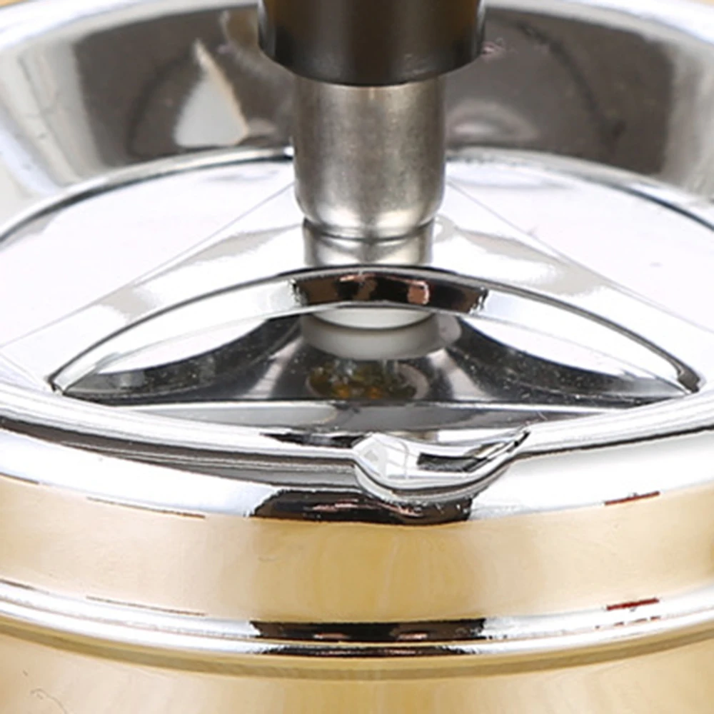 Круглая вращающаяся пепельница с крышкой практичные аксессуары для курения из