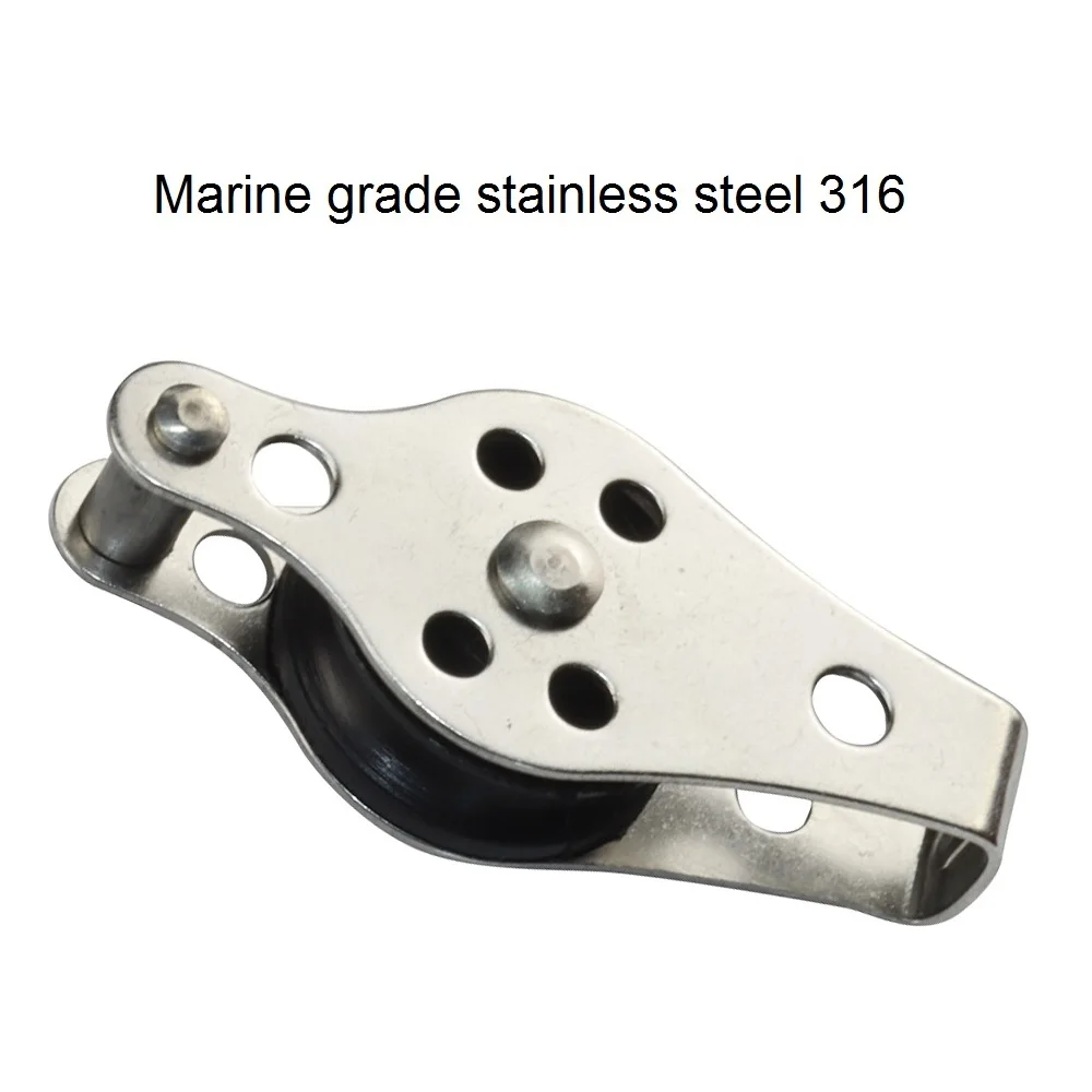 2 шт. морской проволочный канат вертлюжные шкивы из нержавеющей стали 316