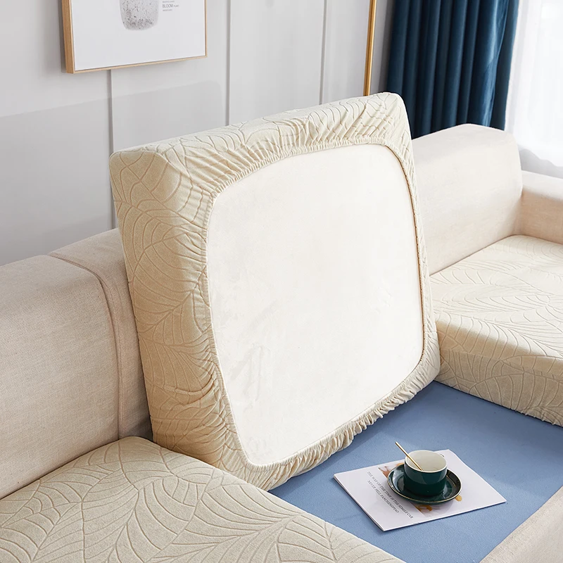 

Jacquard Sofa Seat Cushion Cover High Quality Waterproof Furniture Protector Elastic Washable Removable
