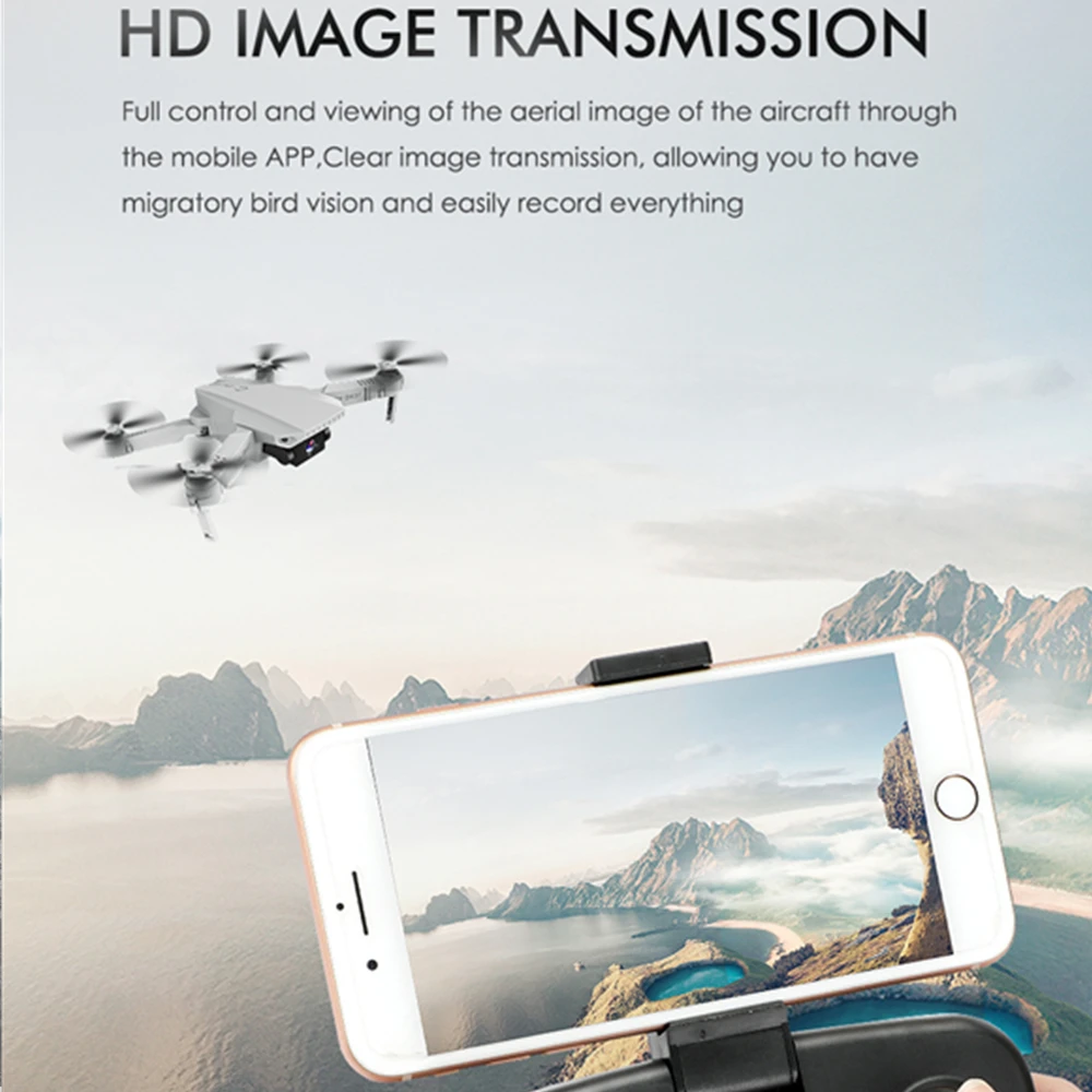Квадрокоптер KF609 складной с поддержкой Wi-Fi FPV 4K HD-камерой и оптическим потоком |