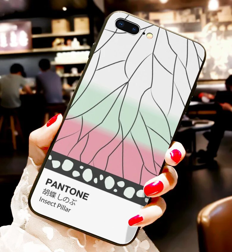 Kamado Nezuko Kimetsu no Yaiba Demon Slayer Pantone мягкий черный чехол для телефона для iphone 6/6s 7/8, 7 Plus/8 Plus, X, XS i11 i11pro - Цвет: 24104