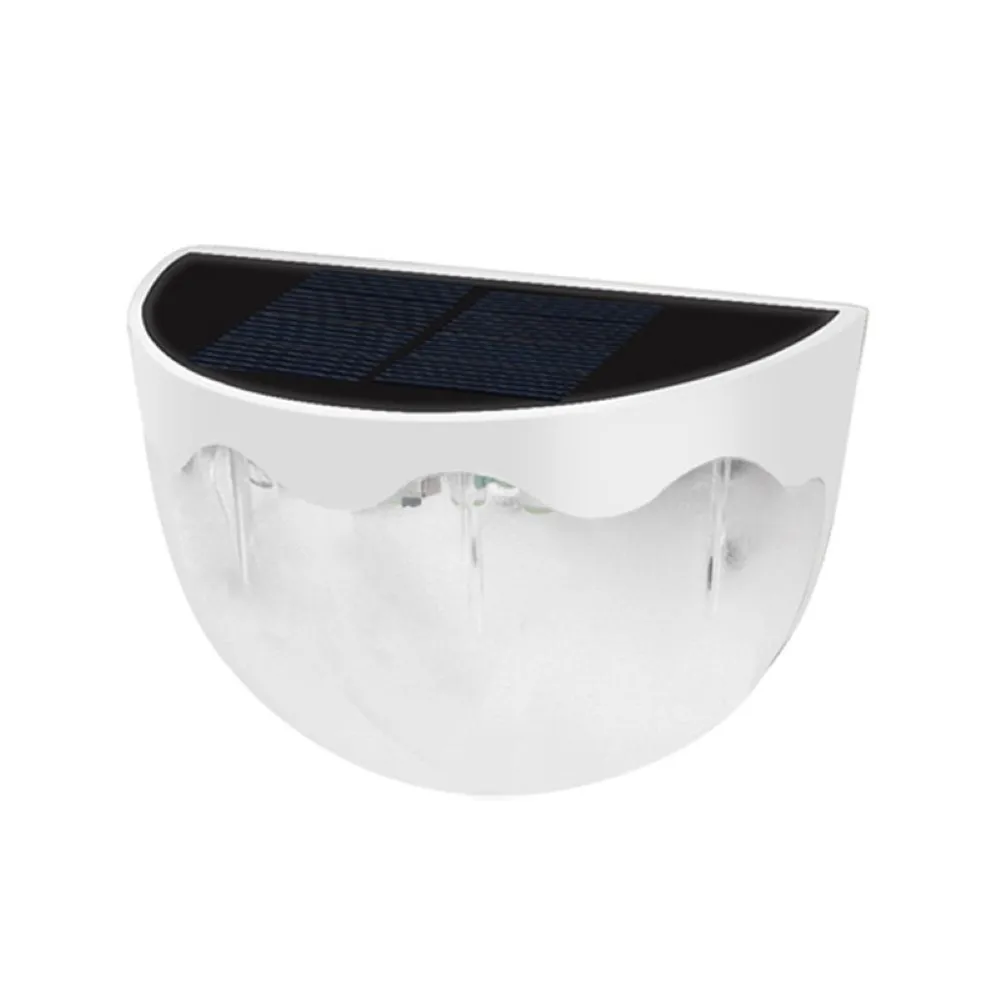 

Semicircle Solar Wall Light Waterpoof IP65 Water Drop Shadow Lamp 6 LED Fence Landscape Decorative Light for Pathway Garden