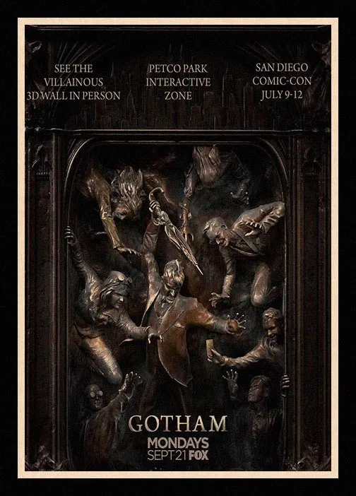 Отличные винтажные постеры JL с главой Готэм для дома/бара/гостиной Декор