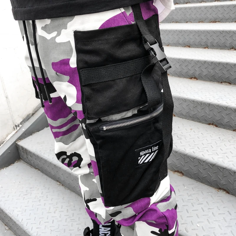 Штаны-шаровары в стиле хип-хоп камуфляжные мужские брюки-карго тактические