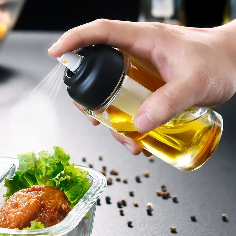 Holaroom Quantitative Spray Oil Bottle Sauce Vinegar Seasoning Cruet Leakproof Seal Olive Oil Sprayer aceitera spray BBQ Tool