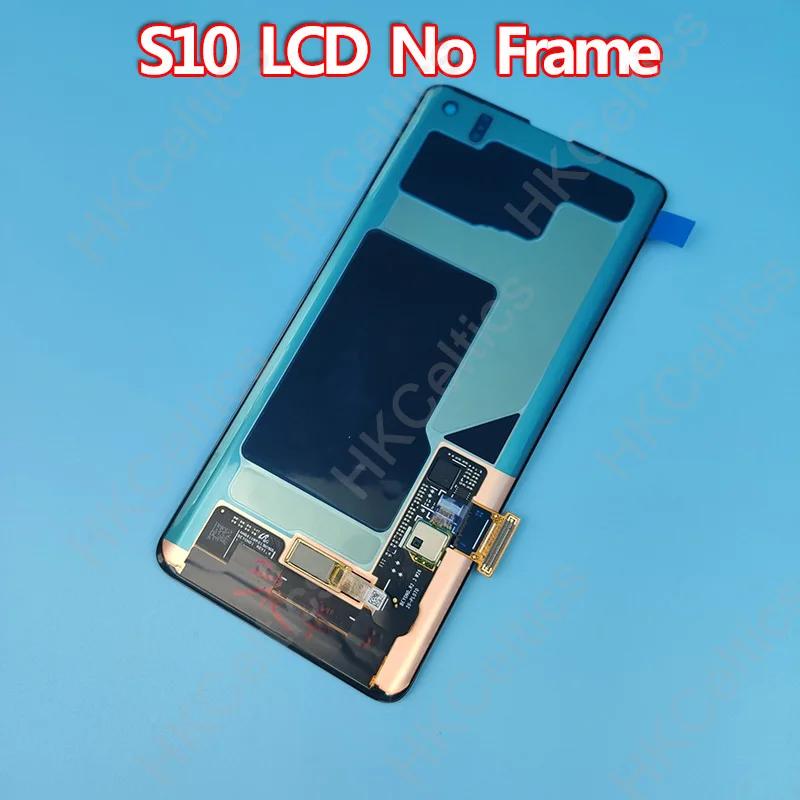 Super Amoled lcd для SAMSUNG Galaxy S10 G973 G973F дисплей S10+ Plus G975 G975F кодирующий преобразователь сенсорного экрана в сборе с рамкой