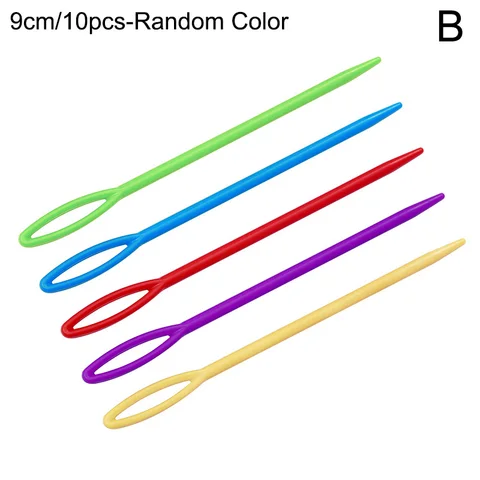 Вязальная нить для вязания крючком «сделай сам», пластиковая вязальная пряжа, игла для вязания крючком, игла для вязания разных цветов