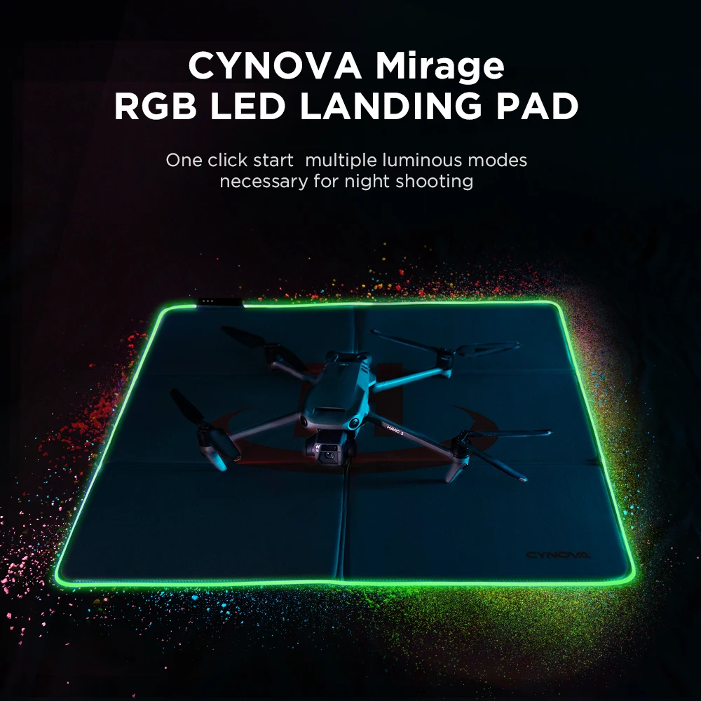 Посадочная подставка CYNOVA DJI Mavic 3 Mini 2 серый светодиод RGB для дрона Phantom SE Air 2/2S PRO PLUS