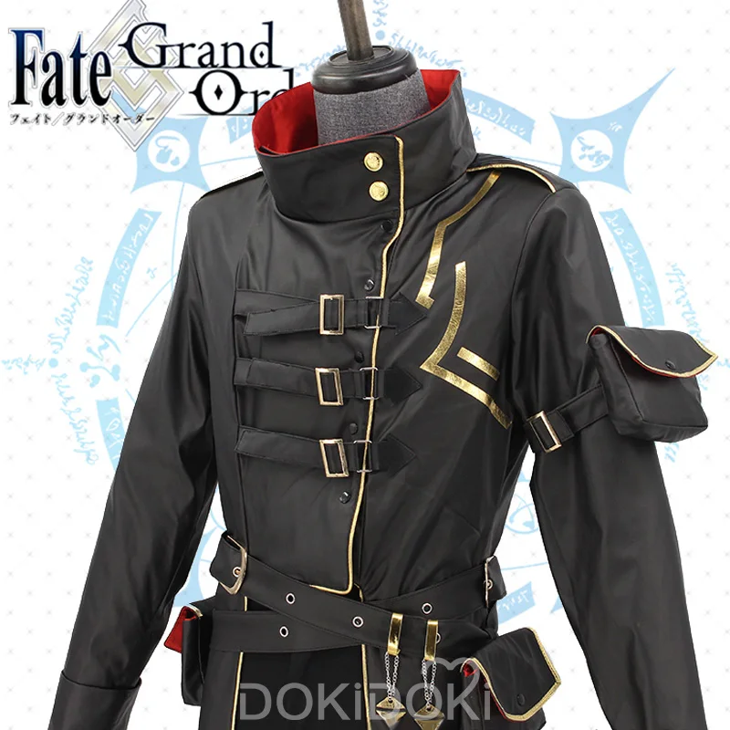 DokiDoki-R Fate Gilgamesh косплей игра Fate Косплей Gilgamesh черный мужской костюм на Хэллоуин