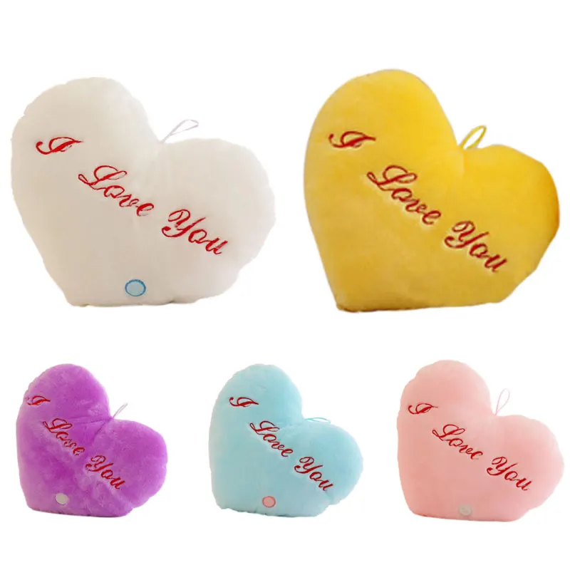 

Christmas Gift LED Luminous Stars LED Light Pillow Plush Pillow Cushion Party Birthday Gift I love you Hot New