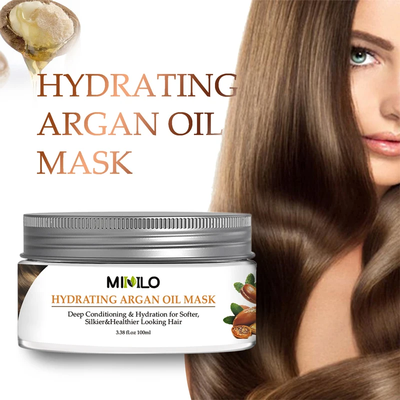 

100ml Magical Keratin Hair Treatment Argan Mask 5 Seconds Repairs Frizzy Damage Deep Hair&Scalp Root Treatment for Silky Hair