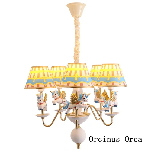 Цирковая Люстра для мальчиков и девочек светильник в спальню детскую комнату