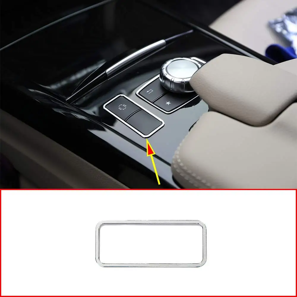 

Панель рамы кнопки ES из алюминиевого сплава для Mercedes Benz E Class W212 C207 E350 Coupe 2013-2017