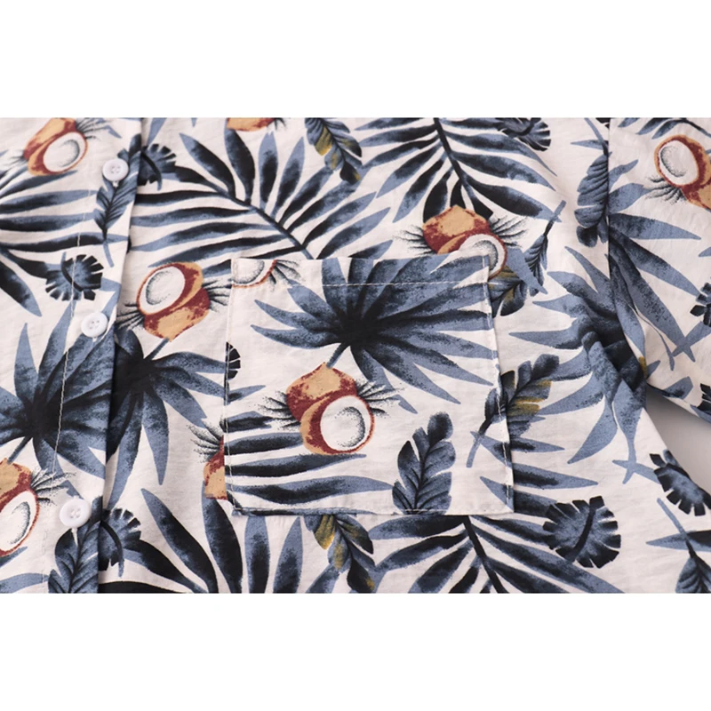 

Women Blouses 2021 Summer New Korean Vacation Style Printed Short Sleeve Shirts Female All-match Turn-down Collar BF Hawaii Tops