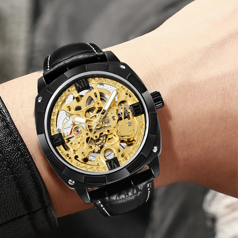 Часы наручные FORSINING Мужские механические автоматические армейские спортивные