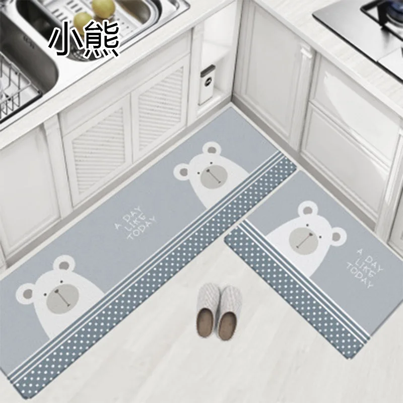 Quality Kitchen Carpets PVC Leather Floor Mats Tatami Waterproof Oil proof Kitchen Rugs Large Floor Carpets Doormats Bedroom - Цвет: 12