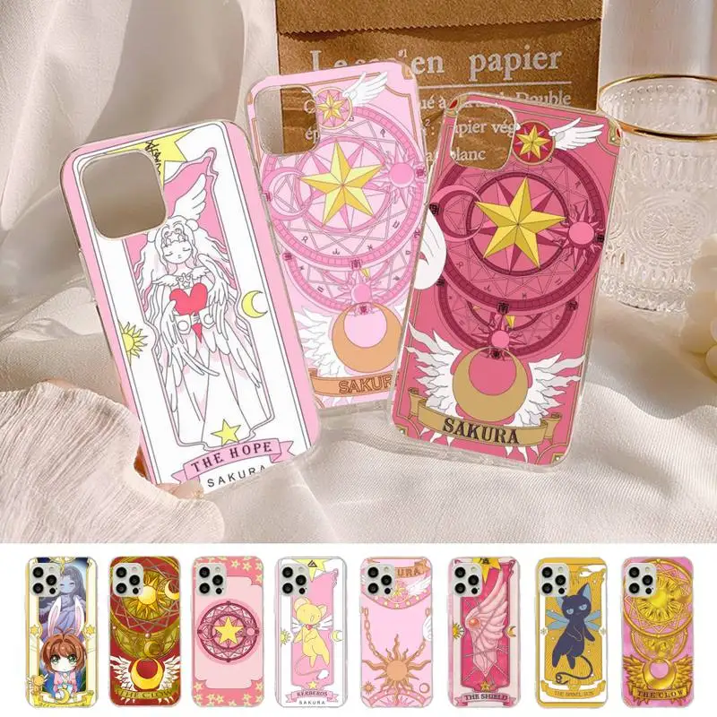 Чехол для телефона Cardcaptor Sakura Magic wand Moon iphone 13 8 7 6S Plus X 5S SE 2020 XR 11 12 mini pro XS MAX - купить по
