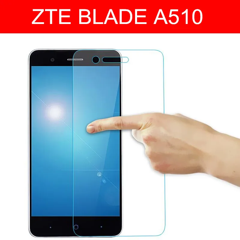

50pcs wholesale protective glass for zte blade a510 display a512 a520 tempered glas for ztea610 plus screen protector armor film