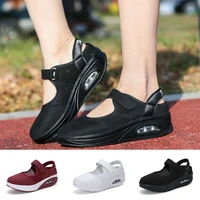lin king plus size womens wedges casual shoes thick sole breathable girls swing shoes anti skid comfortable sneakers for female