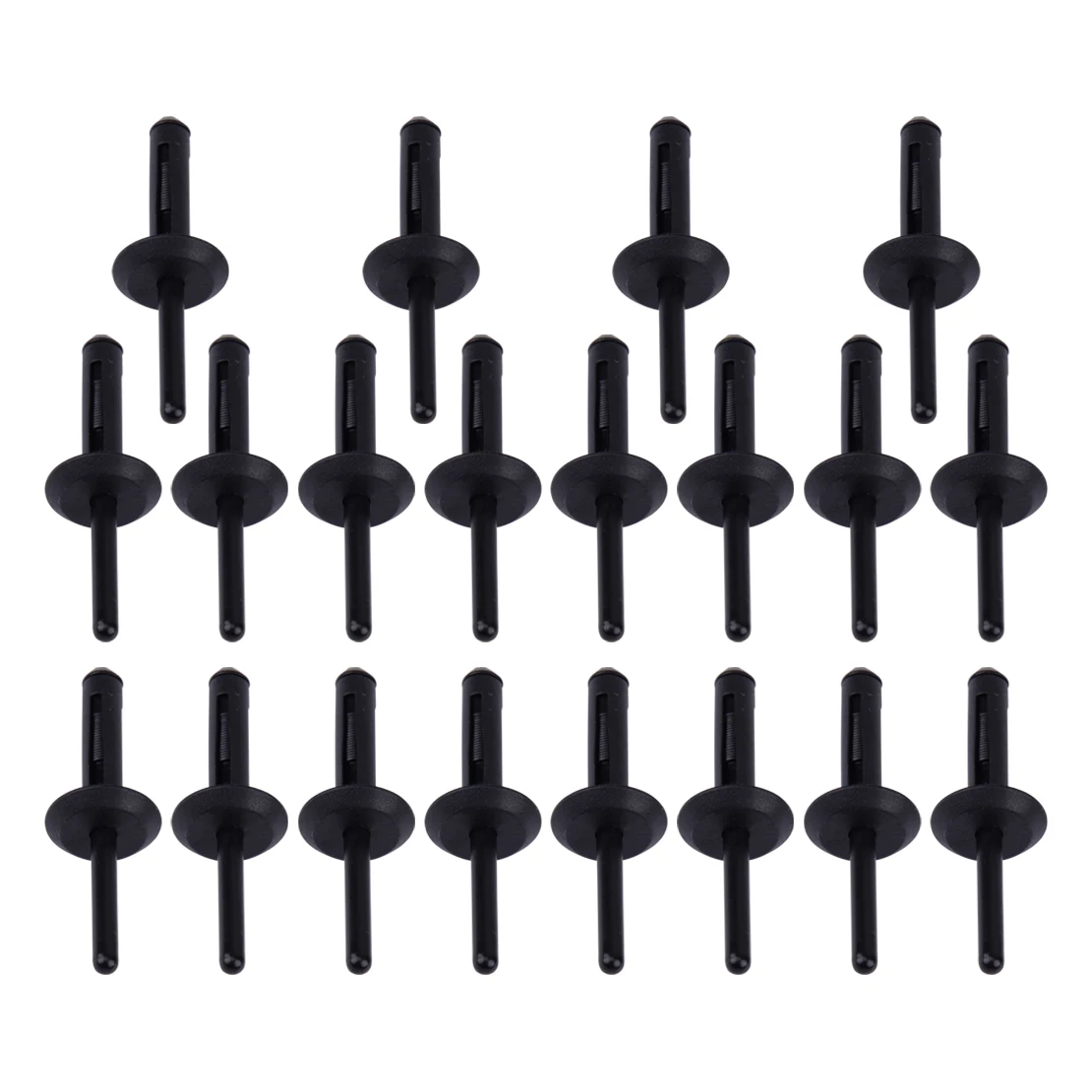 

20pcs 6mm Car Wheel Arch Trim Fastener Retainers Blind Rivet Black Plastic 07142151750 fit for BMW E70 X5 E71 X6