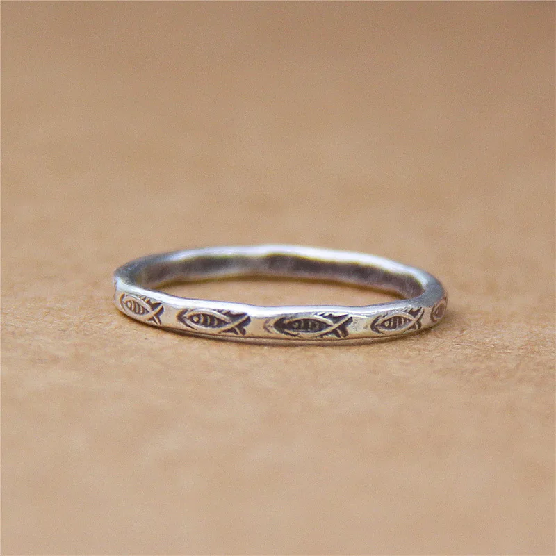 Мужское и женское Винтажное кольцо из тайского серебра 925 пробы|Кольца| |