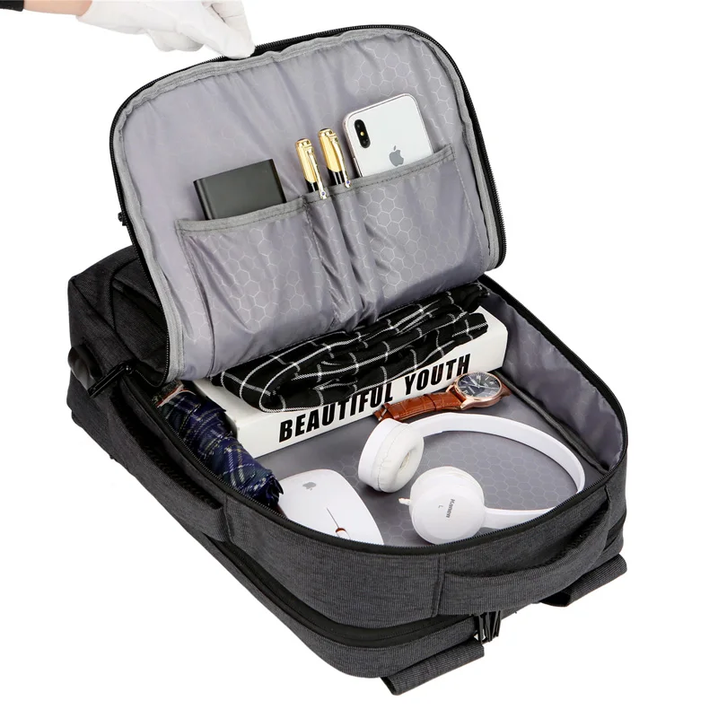 LOOZYKIT рюкзак для ноутбука мужские рюкзаки бизнес ноутбук Mochila водонепроницаемый рюкзак зарядка через usb сумки для путешествий