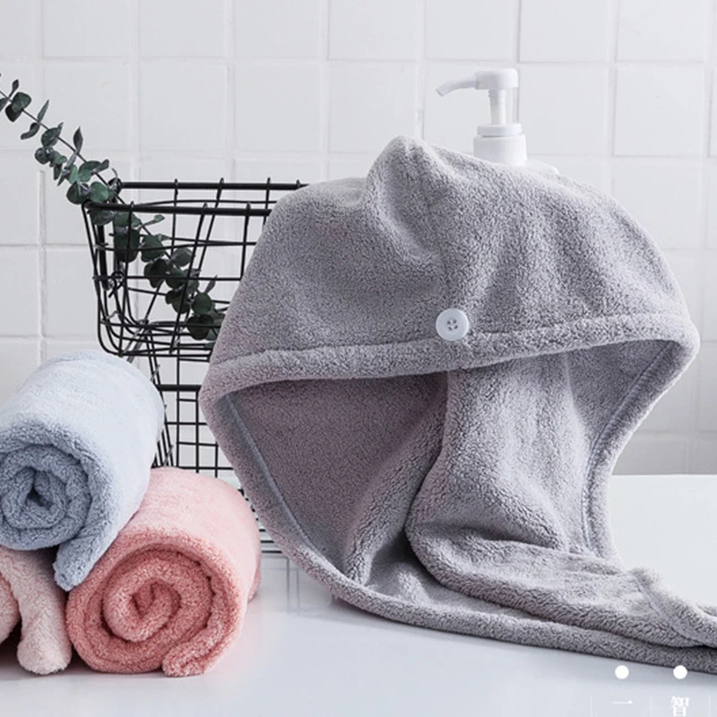 Микрофибра после душа для сушки волос обертка женщин и девушек дамское полотенце