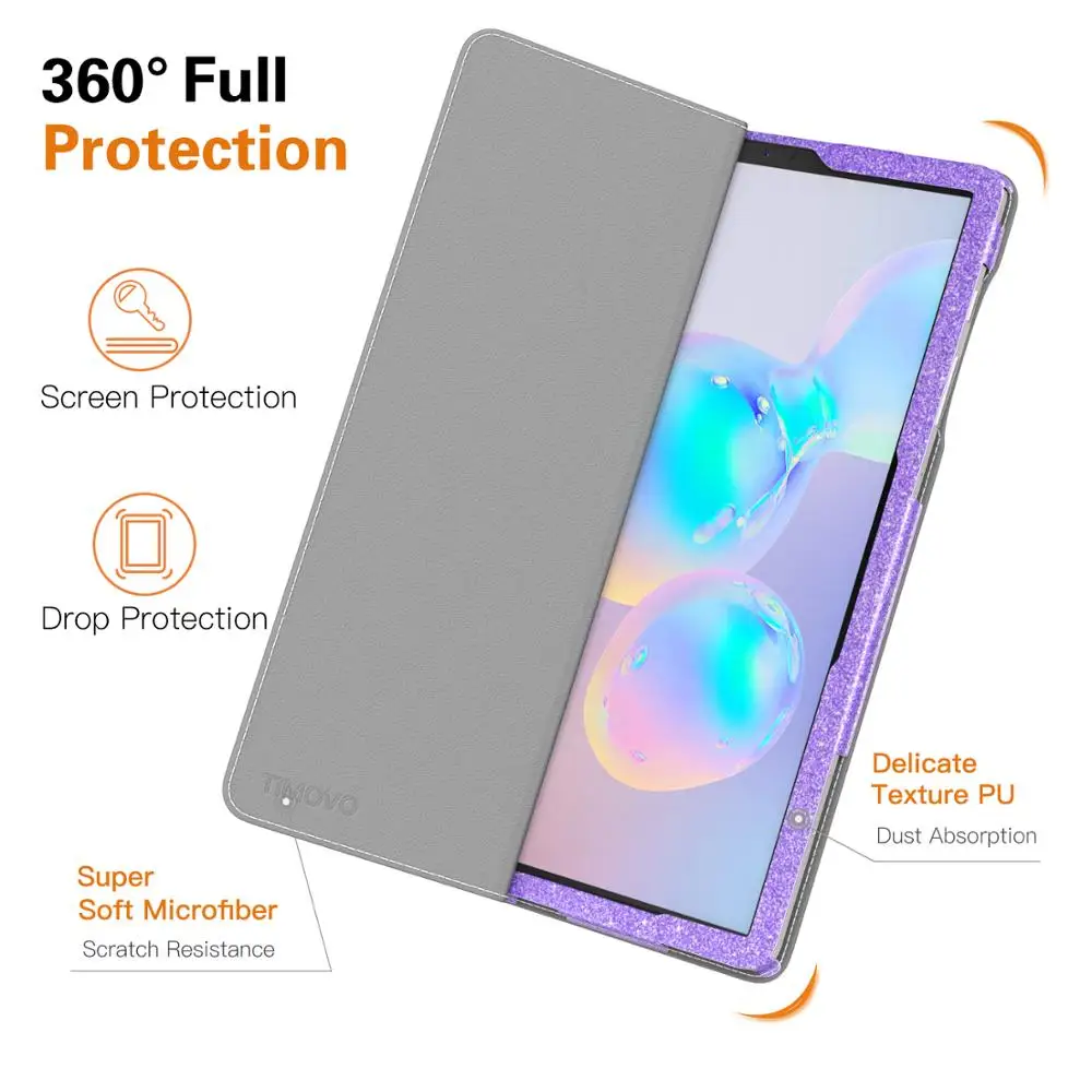 Чехол-книжка для Samsung Galaxy Tab S6 10,5 дюймов планшет, премиум складная подставка тонкий умный чехол для Galaxy Tab S6 10,5