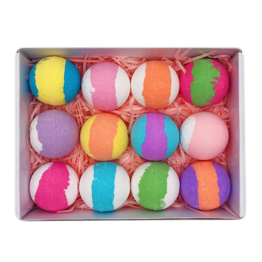 

Bath Bombs Sea Salt Balls Rich Foam Plant Essential Oil Bath Salt Set Smooth Skin Spa Relax Bathing Bubble Shower Foot Bath Ball