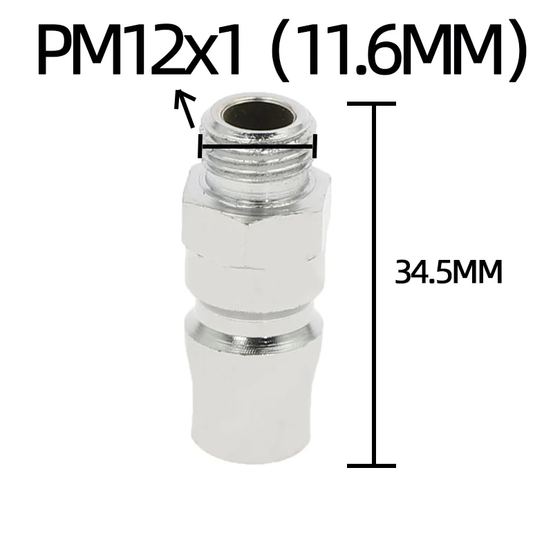 Пневматические Фитинги типа C, Быстроразъемное Соединение PM, метрические, M8, M10, M11, M12, M14 * 1, наружная резьба, воздушный шланг, Быстроразъемное