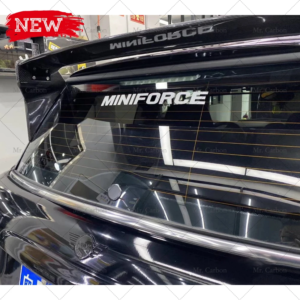 Для MINI COOPER R50 JCW Тип Черный спойлер из стекловолокна на крышу обрезанный Комплект