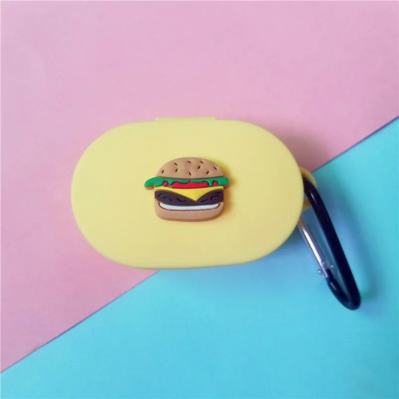 Cartoon Earphone Case with Hook for Xiaomi MI Redmi AirDots - Headphones Cover for TWS Bluetooth Earphone - Wireless Charging Box Bags image 3