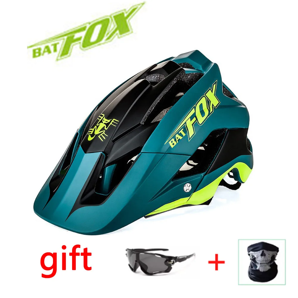 BATFOX-Casco moldeado para Bicicleta de montaña, ultraligero, DH AM