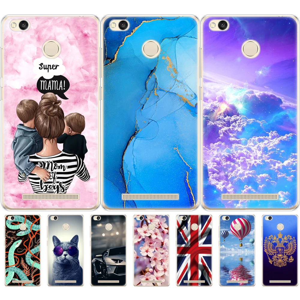 Чехол для xiaomi Redmi 3 s Pro силиконовый чехол из ТПУ S 5 0 дюйма с изображением звездного