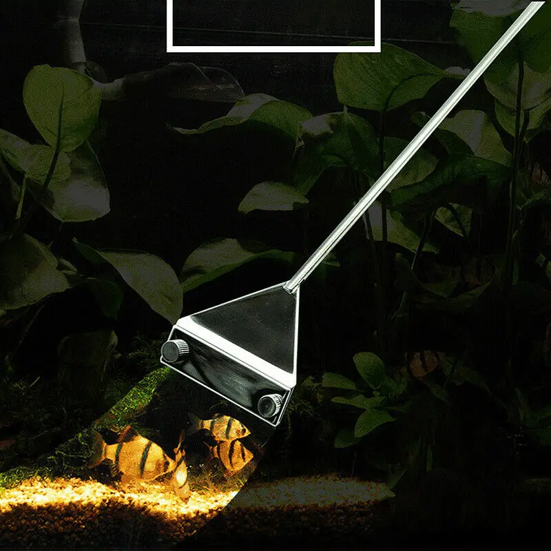 Аквариумный скребок для водорослей из нержавеющей стали живых водных растений