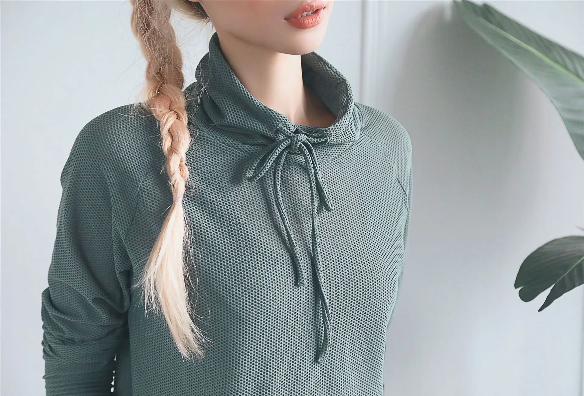 Женская куртка с капюшоном для бега и спортзала, эластичные колготки для фитнеса, спортивная одежда с высоким воротником и карманами на завязках, топы для йоги, deportiva