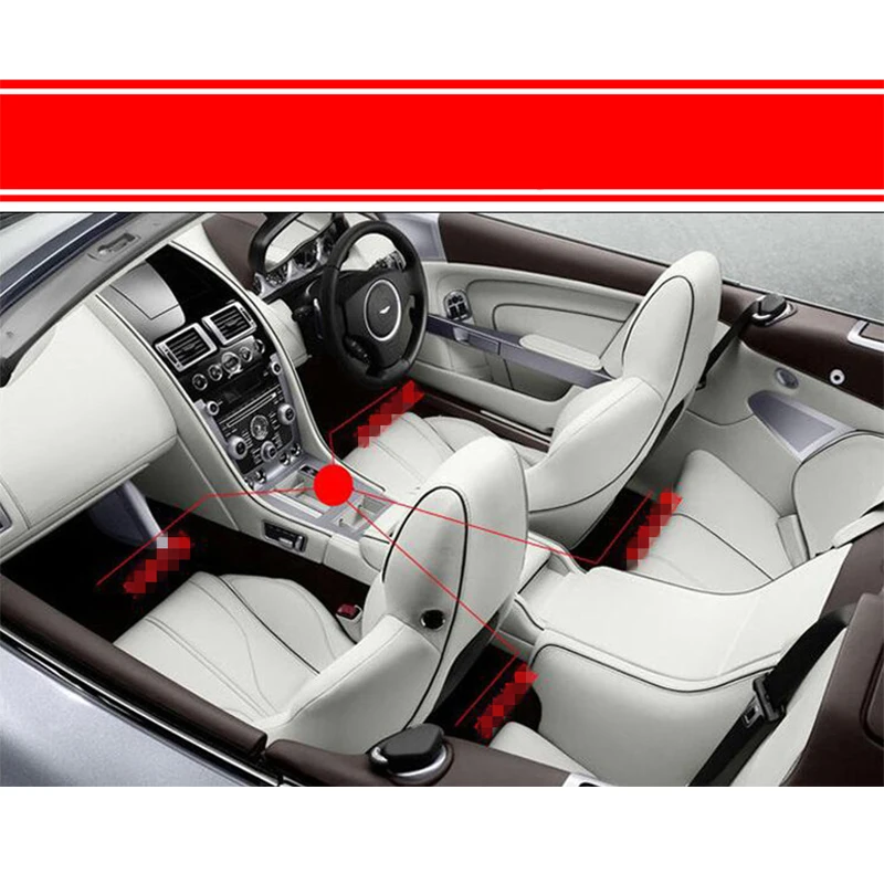 Автомобильный светодиодный RGB музыкальный голосовой Звук управление интерьер