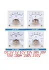 91C4-V DC3V 5V 10V 15V 20V 30V DC 0-50V 100V 150V 250V Указатель DC аналоговая панель индикатор напряжения вольтметр 2.5% погрешность