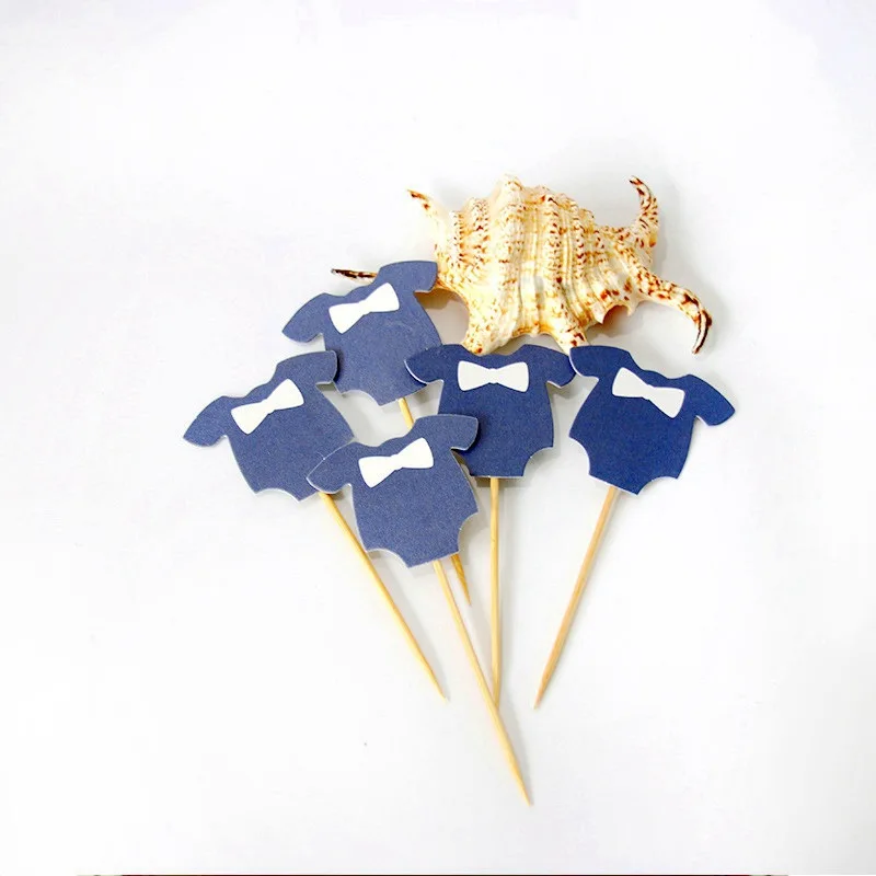 10 шт. Baby Shower его одежда для мальчиков и девочек капкейка День Рождения вечерние